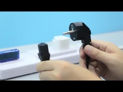 EU CEE7/7 3ピンプラグ ブラックACセット アングルプラグケーブル スタンダードVDE拡張電源コード