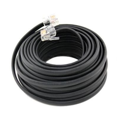 25 フィート RJ11 4P4C 4P2C 電話延長ケーブル 耐久性