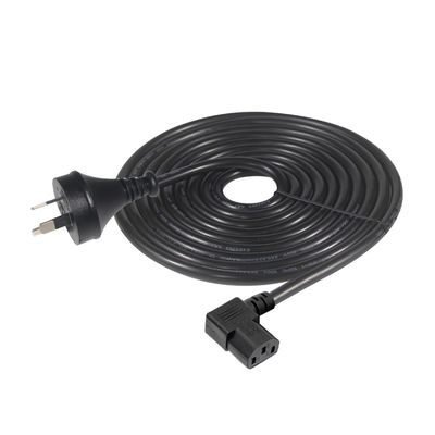 90 度 右角 C13 から SAA 3Pin 電源コード H05VV-F 3G*0.75mm2 PCモニター用 1.2M
