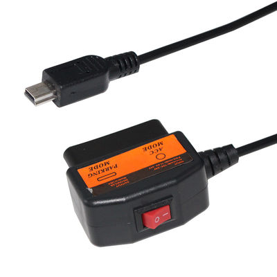 OBD2 12V to 5V 充電ケーブル（DVRドライブレコーダー用スイッチ付き）