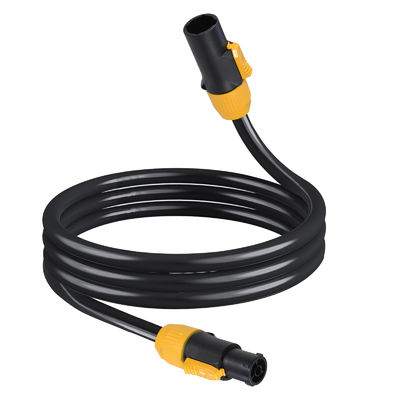 パワーコンケーブル 3FT 14AWG パワーコン True1 男性から女性への拡張ケーブル ステージライトのための防水