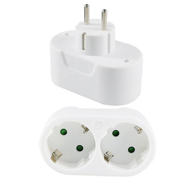 EUプラグ電源アダプタ 家庭用旅行用ソケットコンバーター 欧州標準交流出口 250V 10Aa