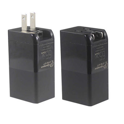USB-CとUSB-Aを搭載した 65WUSプラグ・ダブルポートUSB充電器