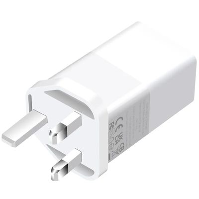 USB-CおよびUSB-Aポート付きUK 2ピン壁充電器、65Wデュアルポート高速電源アダプター（ラップトップ/電話/タブレット用）