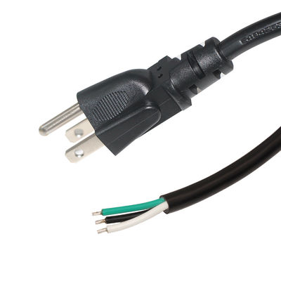 NEMA 5-15P から 300V 缶詰のワイヤまで 洗濯機用に指定された 調整可能な電源コード
