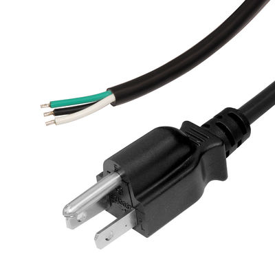 NEMA 5-15P から 300V 缶詰のワイヤまで 洗濯機用に指定された 調整可能な電源コード