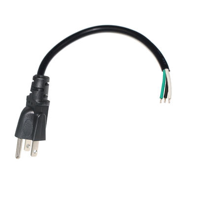 NEMA 5-15P から 300V 缶詰のワイヤまで 洗濯機用に指定された 調整可能な電源コード