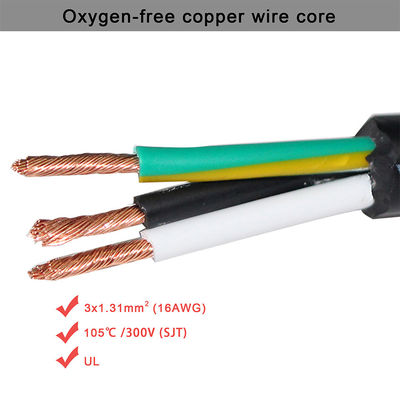 IEC5 女性端 3prong AC 電源コード 14AWG NEMA 5-15P IEC 320 C5 ソケットへのプラグ