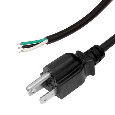 NEMA 515P 3ピンの電気電源コードを家庭用機器のために脱いで缶詰にしました