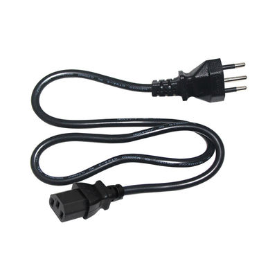 ブラジル3ピン電源コード IEC C13コネクタ 10A 250V