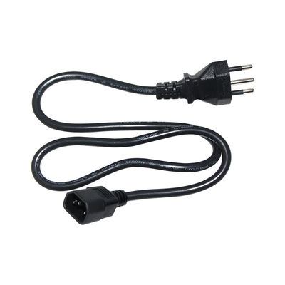 ブラジル3ピン電源コード IEC C13コネクタ 10A 250V