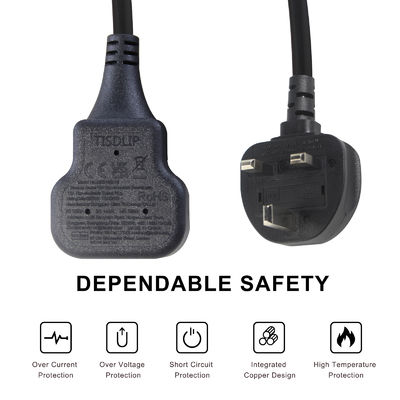 1M 電気電源ケーブル 13A 250V アク拡張ケーブル 米炊飯器