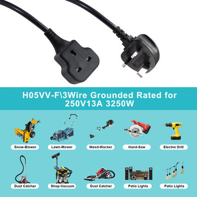 1M 電気電源ケーブル 13A 250V アク拡張ケーブル 米炊飯器