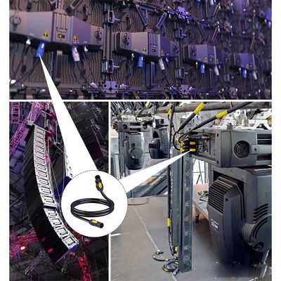 ロック可能なPowerCon True1 男性から女性へ 20Aケーブル ステージライトのための安全と安全