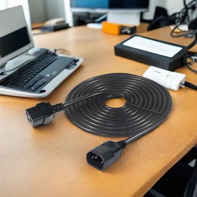 16アンパーの交流電源ケーブル 産業用C14プラグ VDE電源コード 15A 250V 14AWG