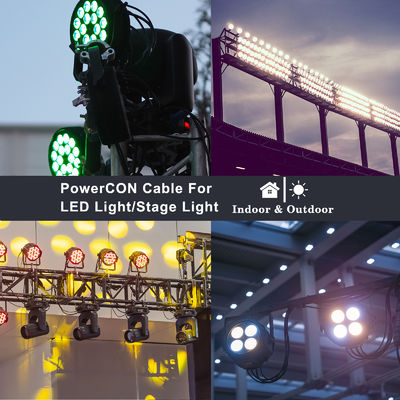 SJT SJTWワイヤ延長 3Pin USA電源コード 3M USからPowerCONコネクタ