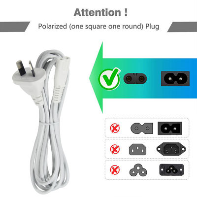 ROHS標準図 8 2 角 C7 電源ケーブル 2Pin Ps5 電源ケーブル