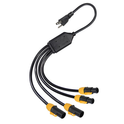 NEMA 5-15P to True1 メス IP68 電源コード 3口 1.8m