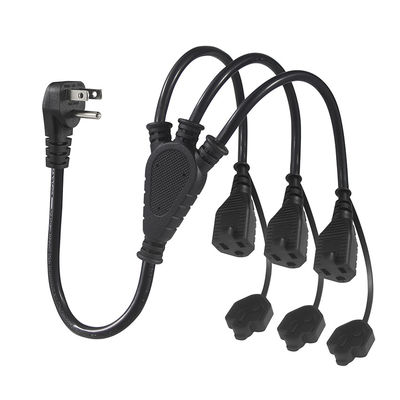 アメリカ合衆国証明書 6Ft 3ピンプラグ 515P 3 Way Nema 515R AC拡張コード 3 角出口スプリッター