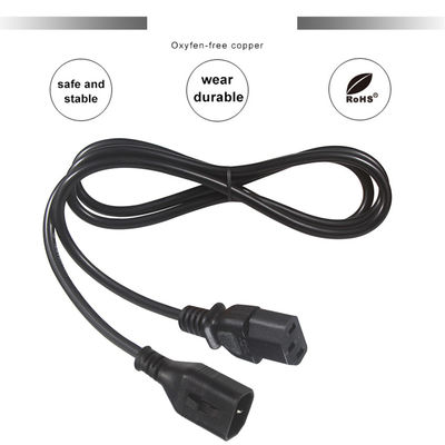 OEM 1.5M コンピュータ AC 電源コード IEC C14 プラグ  IEC C13 女性接続器