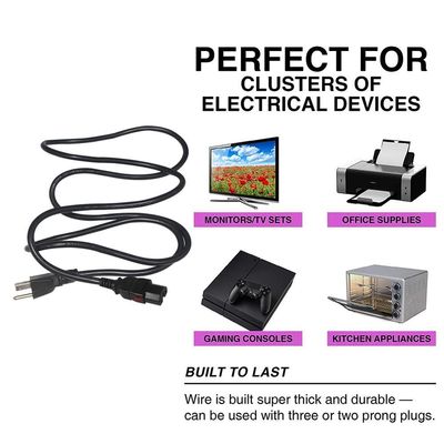 C15 デスクトップコンピュータの電源ケーブル 16AWG- 18AWG