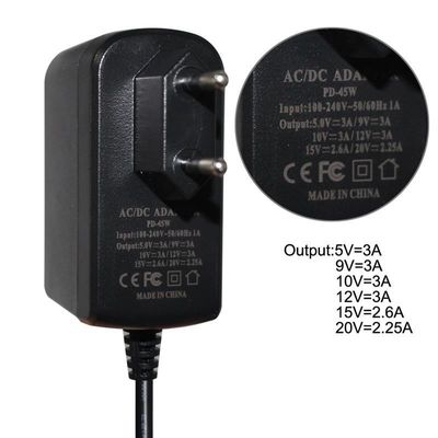 PVCジャケット 18W 36W 12V アダプタ 壁掛けUSB-C 9V 3A 5V 3A 電源 ラップトップタイプc 充電器