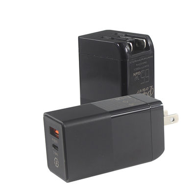 ポータブル充電 65W 2ポート 小型PD 急速充電チャージャー