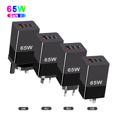 65W ミニタイプC 急速充電 PPS 3ポートとA 2C テクノロジーの 65W GaN 充電器