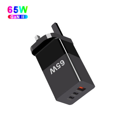65W ミニタイプC 急速充電 PPS 3ポートとA 2C テクノロジーの 65W GaN 充電器