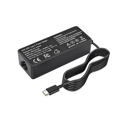 65W デスクトップ電源アダプター C型充電線入力のコンピュータ充電器 100V-240V