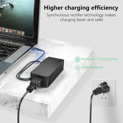 65W デスクトップ電源アダプター C型充電線入力のコンピュータ充電器 100V-240V