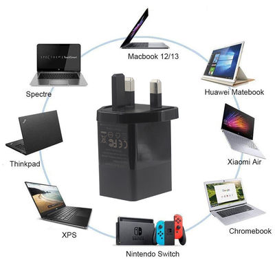 65W GaN USB-C PD 充電器 ラップトップと電話のための英国プラグ