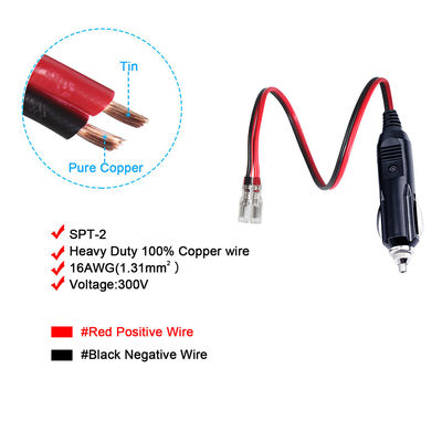 15A フィューズ 自動車のタバコ点灯ケーブル LEDライト 12V-24V