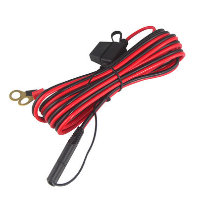 10A 2ft SAE から Eyelet 端末 太陽光電源ケーブル 16AWG 銅