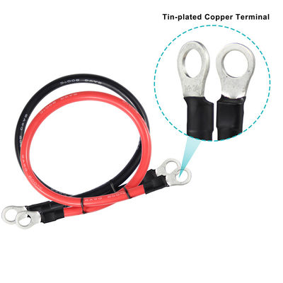 カスタマイズされた14AWG 自動車バッテリー 充電 延長ケーブル ワイヤ Oリングターミナル