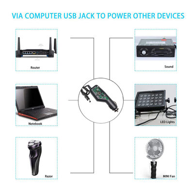 12VDC 24VDC 自動煙草点火器からDCジャック 2.1mm シガーの電源ケーブル