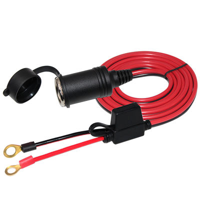 メスシガレットライターからOリング端子バッテリーケーブル 12V/24V