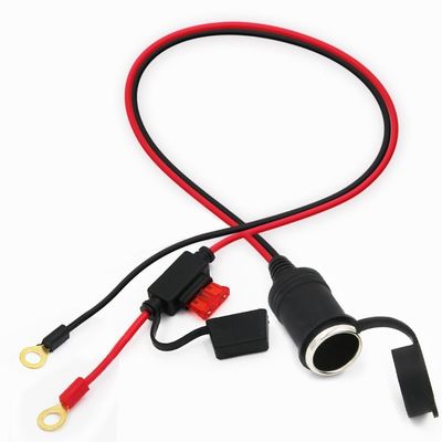メスシガレットライターからOリング端子バッテリーケーブル 12V/24V