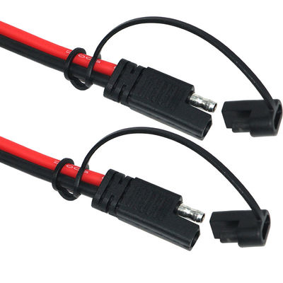 12V 24V SAE 2Pin 太陽光電源ケーブル PVCジャケット付きのプラグ