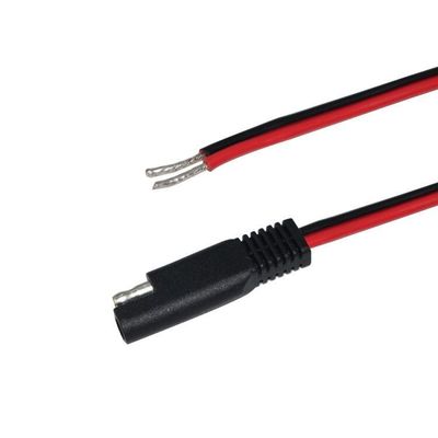 DIY 自動車 ソーラー SAE 延長ケーブル 18AWG 2ピン 快速切断