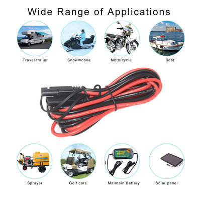 12V 24V SPT-2 10AWG 2Pin SAE 自動車用電源用の迅速脱線延長ケーブル