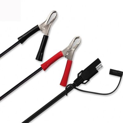 1.5ft 14AWG バッテリー アリガター クロコディール クリップ SAE 12V 速出 切断