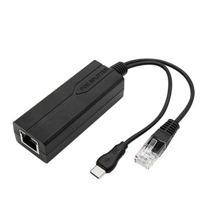 1Gbps ギガビット 12V 3A PoE スプリッター アダプタ IPカメラ アクセサリーポート