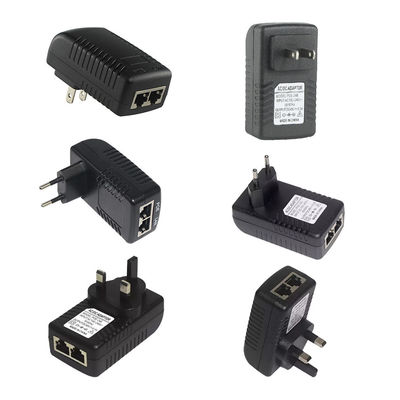 DCコネクタ 2 RJ45 ポート POE インジェクター 電源 24V 1a IPカメラ用