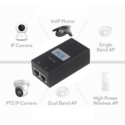 110V-240V 50-60Hz 24V 1A POE インジェクター アダプタ セキュリティ用 CCTV IPカメラ