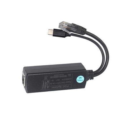 IEEE802.3af RJ45 TYPE-Cケーブル 12v 24v 48v POE スプリッター パワーオーバーイーサネットアダプター