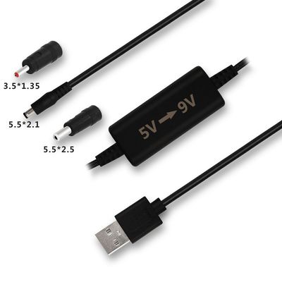 DC 5V から 9V 12V ステップアップコンバーターブーストモジュール バック USB AM から DC 5521MM PVC ケーブル