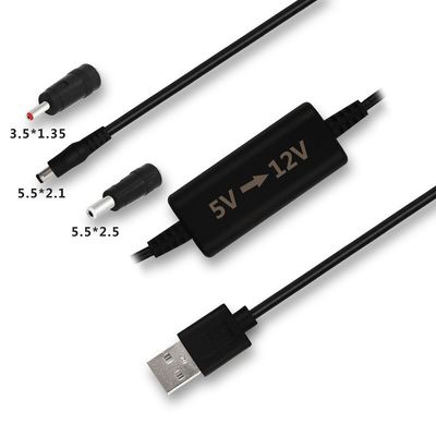 DC 5V から 9V 12V ステップアップコンバーターブーストモジュール バック USB AM から DC 5521MM PVC ケーブル