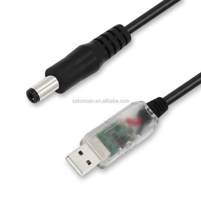 DC 5V から 9V 12V ステップアップコンバーターブーストモジュール バック USB AM から DC 5521MM PVC ケーブル