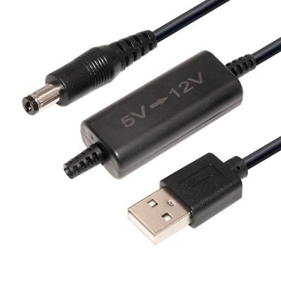 5V 12V DC パワー USB 変換ケーブル USB 2.0 コネクタと純銅導体
